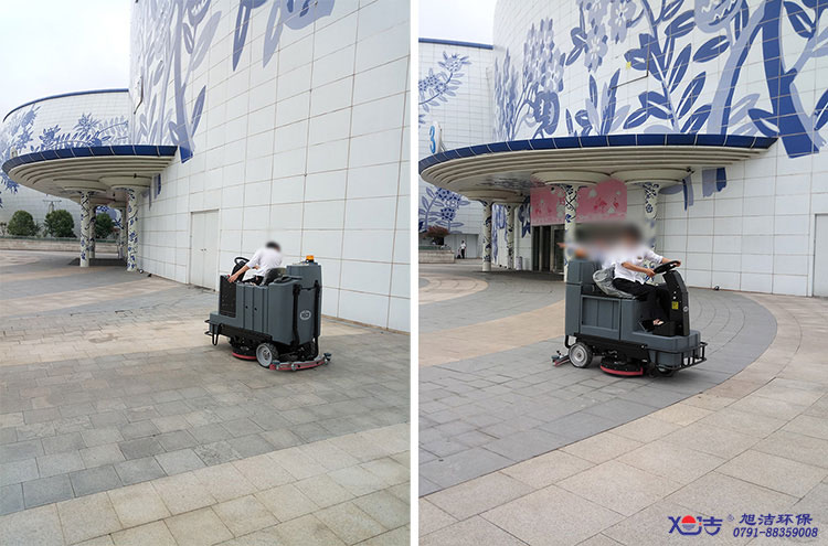 商场广场保洁-扫地车-旭洁驾驶式扫地车